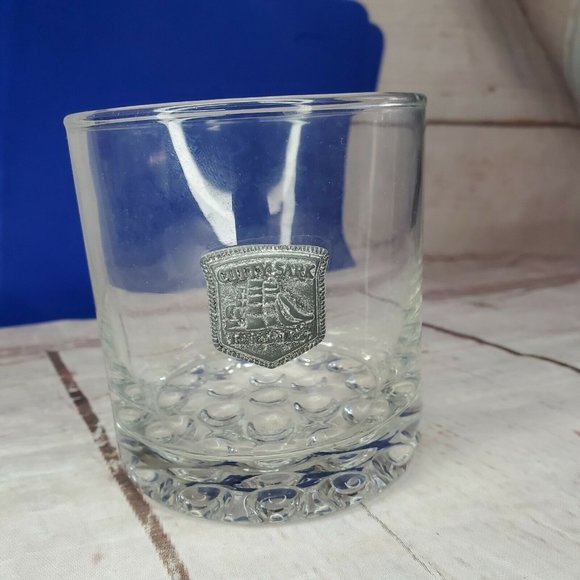 Cutty Sark The Real McCoy Whiskey Pewter Glass Ball Bottom - Picture 12 of 12
